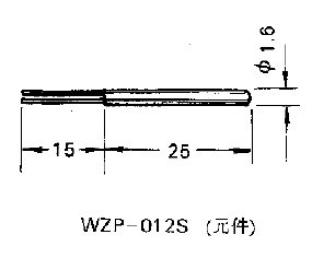 WZP-012S引進(jìn)型陶瓷鉑電阻元件 WZP-012S引進(jìn)型陶瓷鉑電阻元件