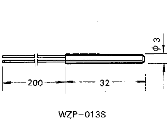 WZP-013S引進型不銹鋼鉑電阻元件 WZP-013S引進型不銹鋼鉑電阻元件