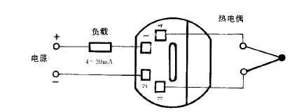SBWR-2180/130熱電偶一體化溫度變送器接線圖